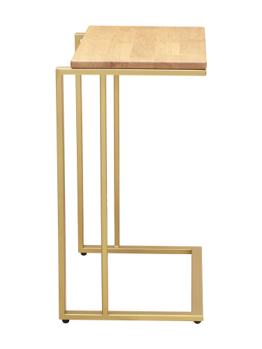Столик кофейный приставной золотой, 550х365x670 фото 5