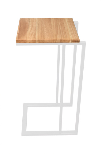 Столик кофейный приставной, белый фото 6