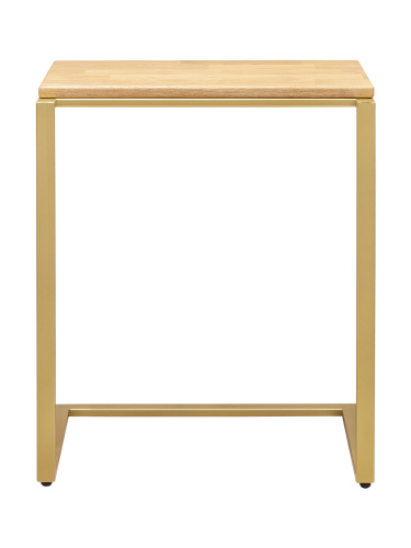 Столик кофейный приставной золотой, 550х365x670 фото 3